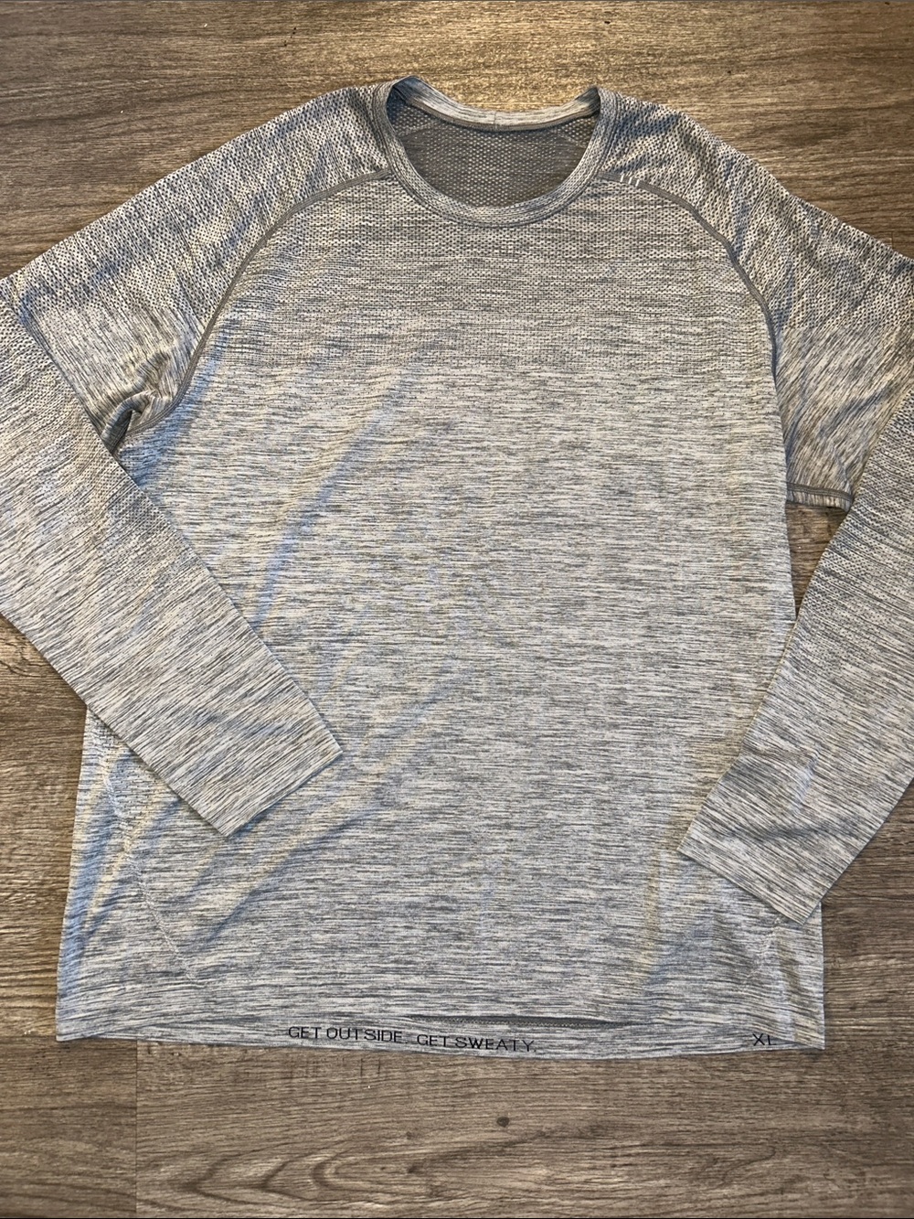 Lululemon Vent Tech Long Sleeve Slate White XL Seamless Training Shirt